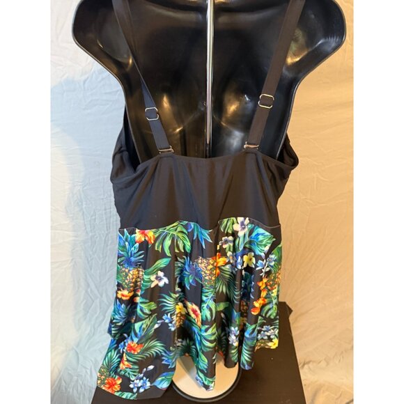 Daci Womens Plus Size Tropical Swimsuit Swimdress 18W 1X Floral - Picture 3 of 3